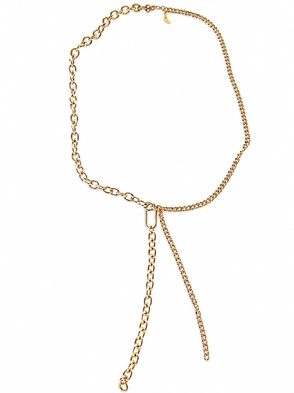 Gorjana Gold Mixed-Link Lariat Necklace